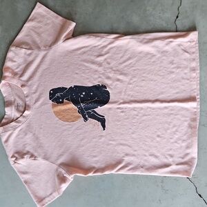 Cotton On Pink / Peach Tee with Boho Graphic Design Tshirt